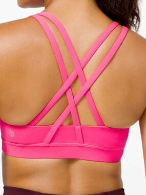 lululemon athletica Strappy Back Sports Bra - Bright Pink